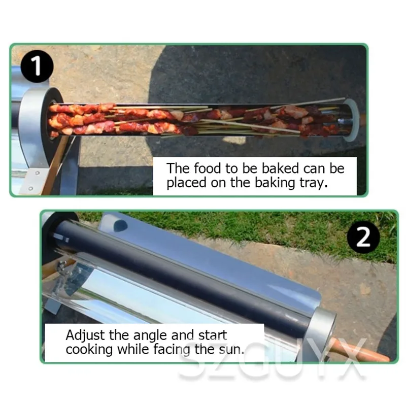 Set barbekyu, kompor surya portabel Ultra ringan untuk piknik luar ruangan, panggangan ringan tipe baru, tabung vakum, Oven, Barbekyu