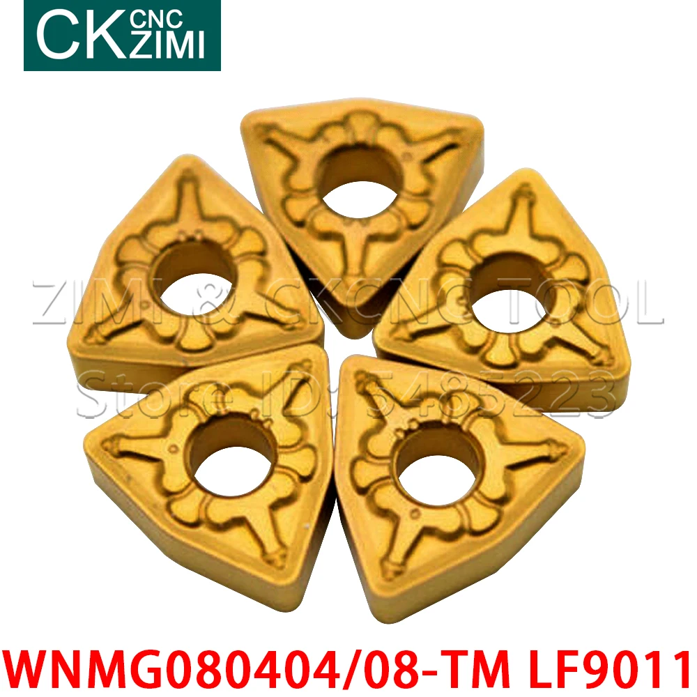 10PCS WNMG080408-TM LF9011 WNMG080412-TM LF9011 Carbide Turning Inserts CNC Lathe tools wood turning tools blade WNMG for steel