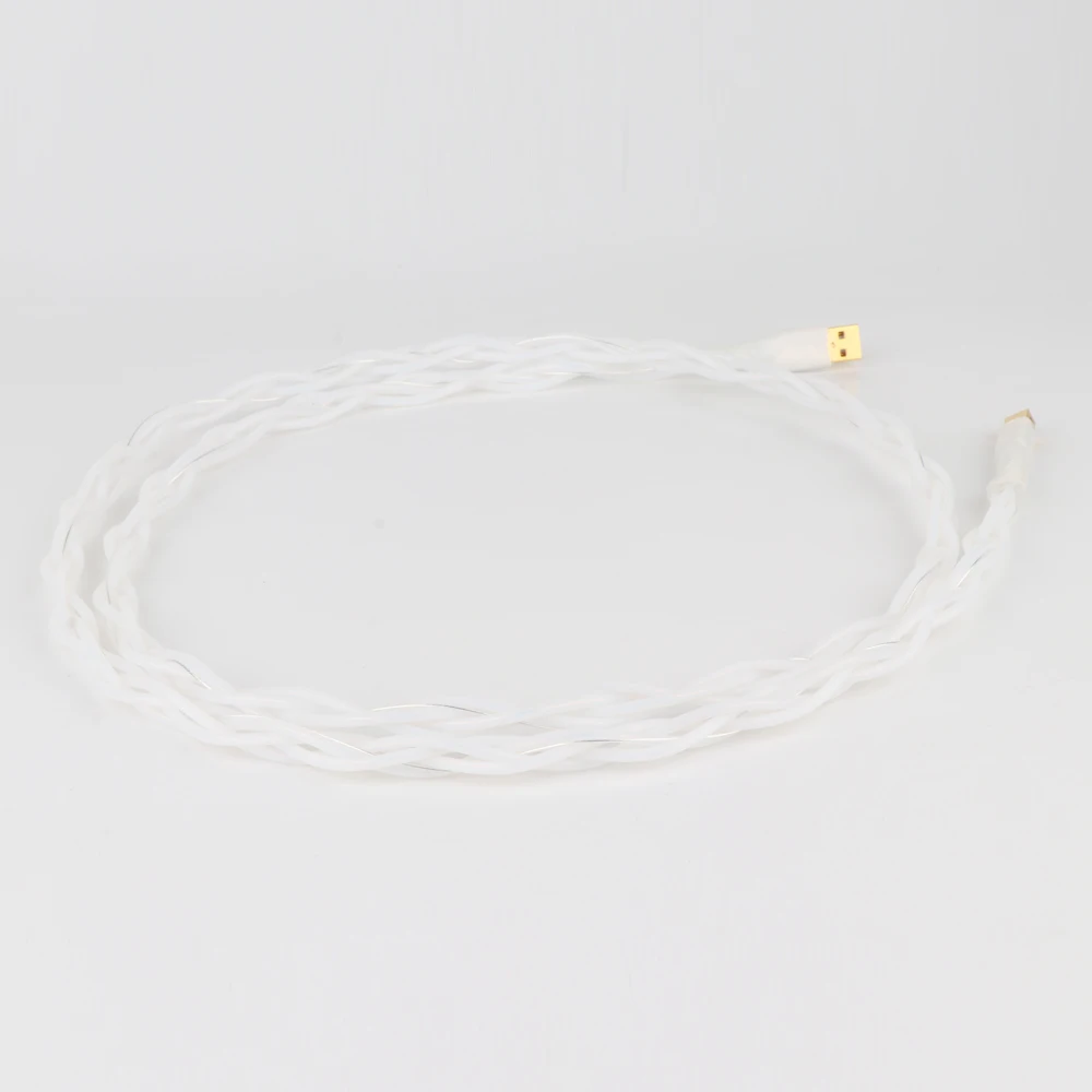 Pure Silver Decoder Hifi Fever USB (A - B)Line DAC Кабель для передачи данных 1M Аудио USB-кабель Hi-Fi Высококачественный кабель типа A до типа B