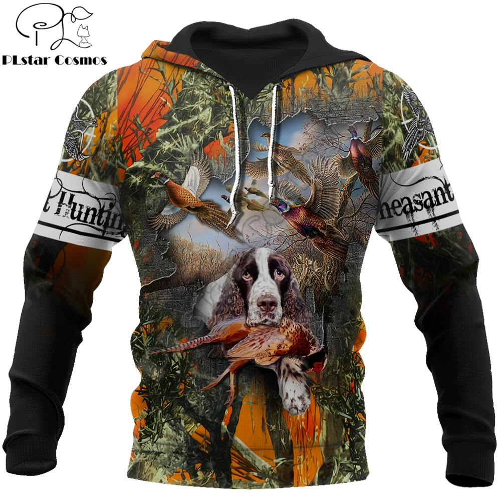 

Pheasant Hunting Dog 3D All Over Printed Mens Autumn Hoodies Sweatshirt Unisex Streetwear Casual Zip Jacket Pullover KJ481