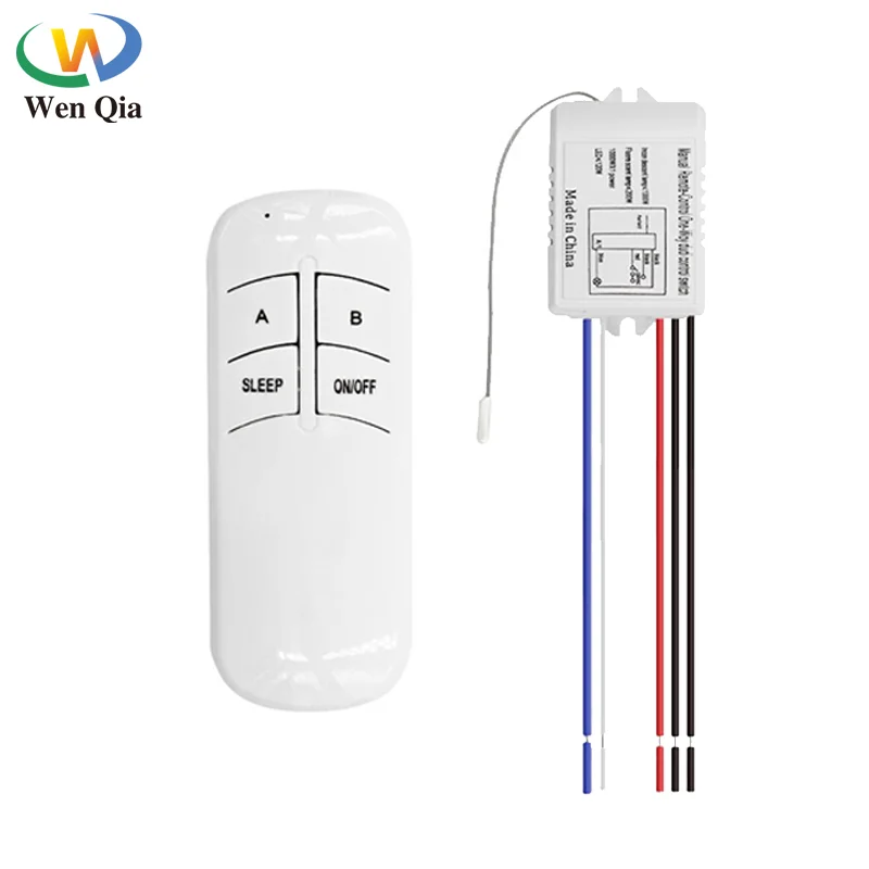 AC 220V RF Remote Control 2 Way ON/OFF Relay Wireless Remote Switch Transmitter Smart Fan Controllor Switch For Light Bulb