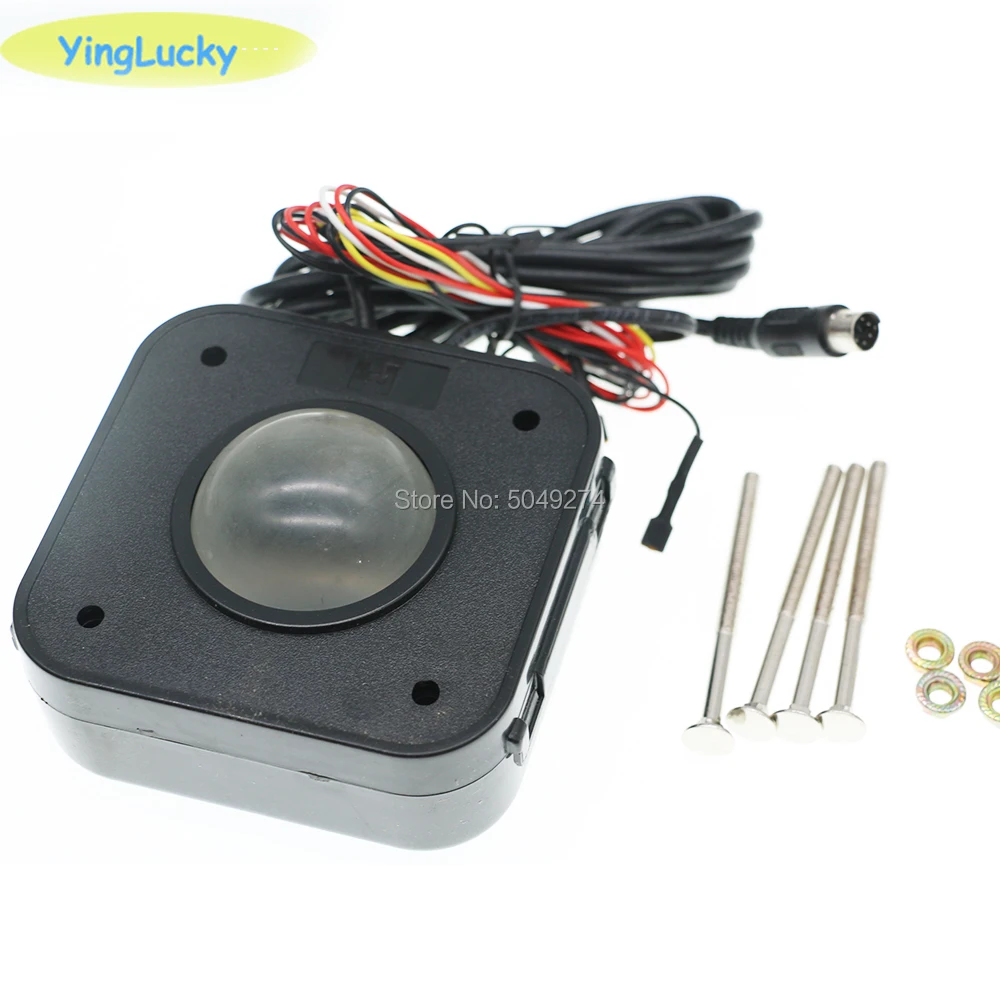 yinglucky Arcade 4.5CM LED illuminated jamma Trackball mouse PS / 2 PCB connector Jamma mame game machines