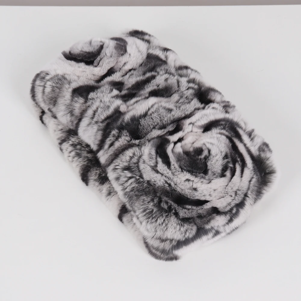 100% Natural Rex Rabbit Fur Women Scarves Winter Warm Knitted Elastic Real Fur Ring Scarf Lady High Quality Real Fur Headband