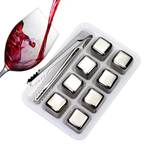 Stainless Steel Ice Cubes Leeseph