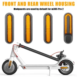 Wheel Cover Protect Shell for Xiaomi Electric Scooter Pro 2/1S/m365 Pro Front Rear Safety Reflective Tube Night Reflector Parts