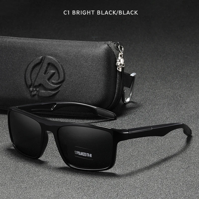 KDEAM Rechteckige Ultraleichte TR90 Sonnenbrille Herren Polarisiert Großhandel 6