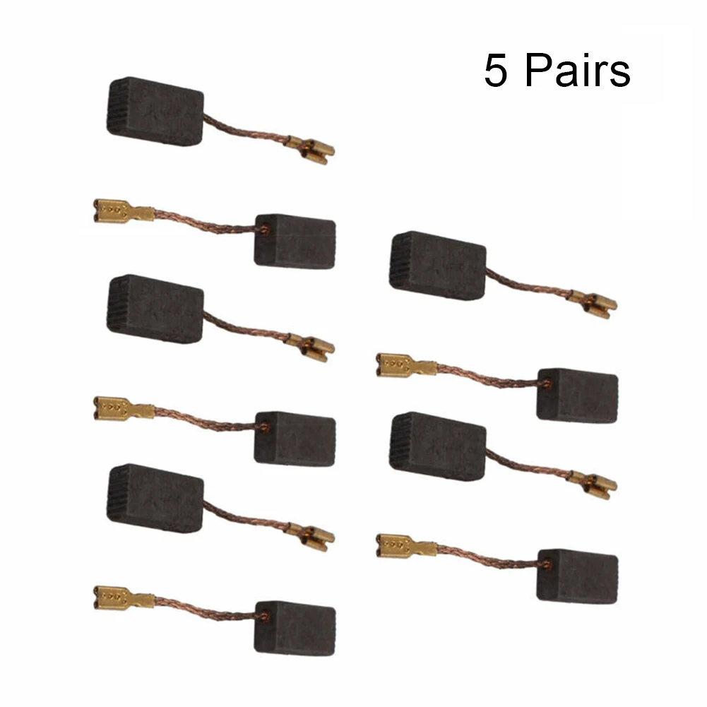 5 Pairs Electric Drill 6mm X 9mm X 16mm Motor Carbon Brushes Spare Part For Electric Hammer/Drill Angle Grinder