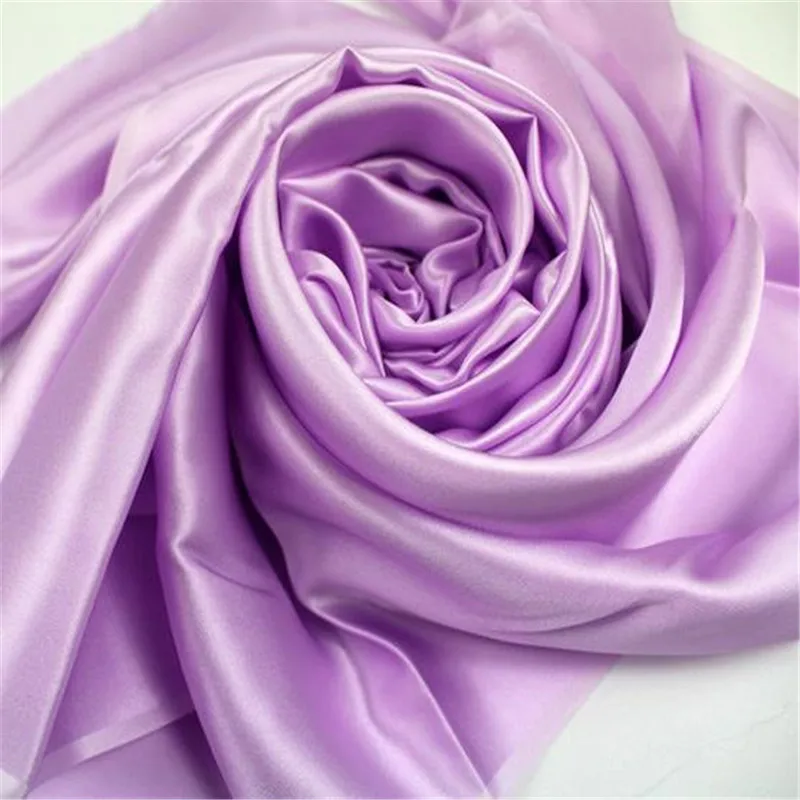 Silk Satin Fabric 16momme 114cm 44inches Solid Color 100% Mulberry Natural Pure Material Silk Charmeuse Fabric for Women Dress