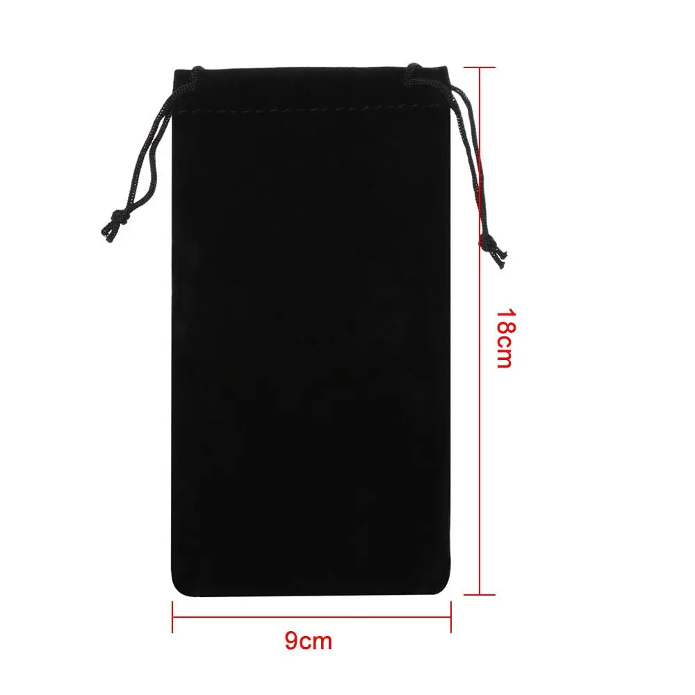 1PC Sunglasses Bags Solid Color Drawstring Pouch Bags Eyewear Accessories Soft Eyeglasses Bag