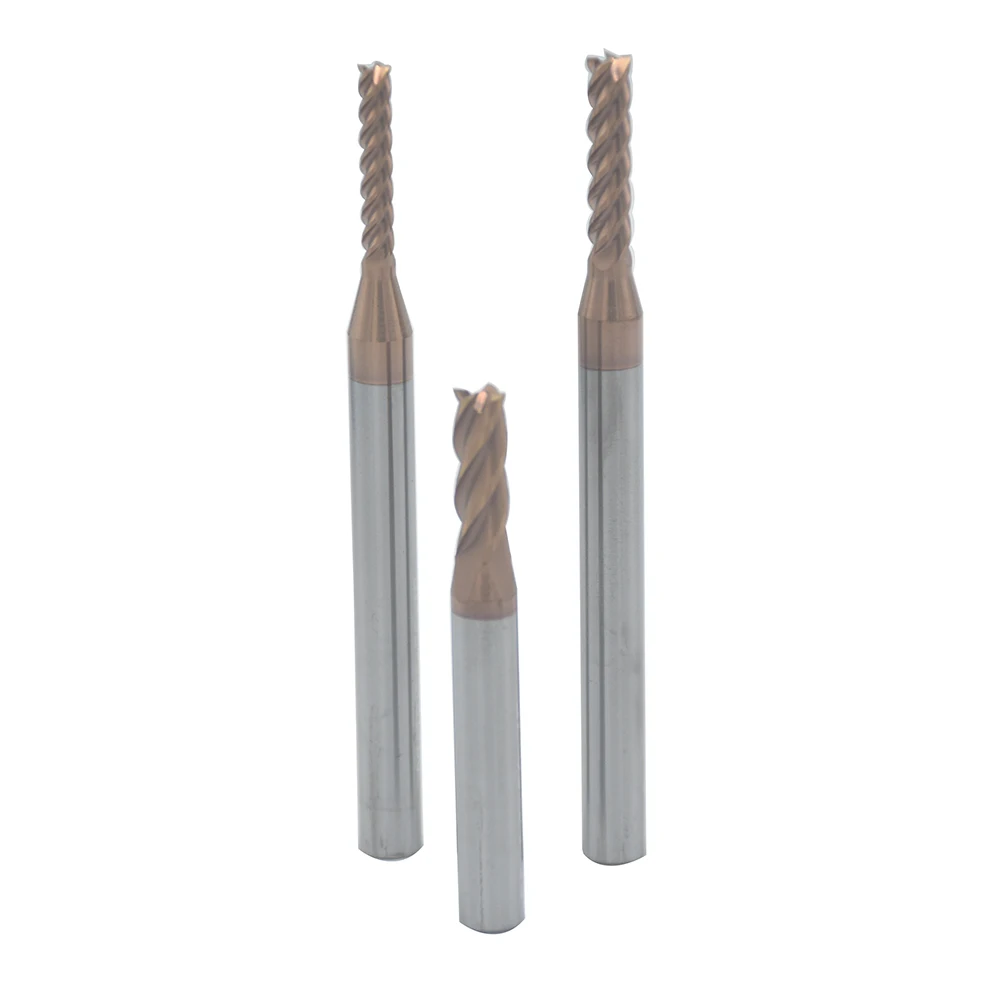 1PCS 60 ° สี่ใบมีดอลูมิเนียม End Mill เครื่องกัด CNC