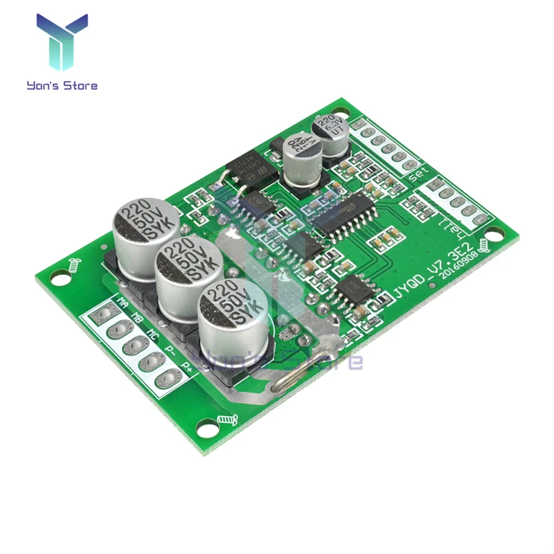 DC 12V-36V 24V 20A 500W Brushless Motor Controller Hall BLDC Driver Board Voltage PWM speed regulation JY01