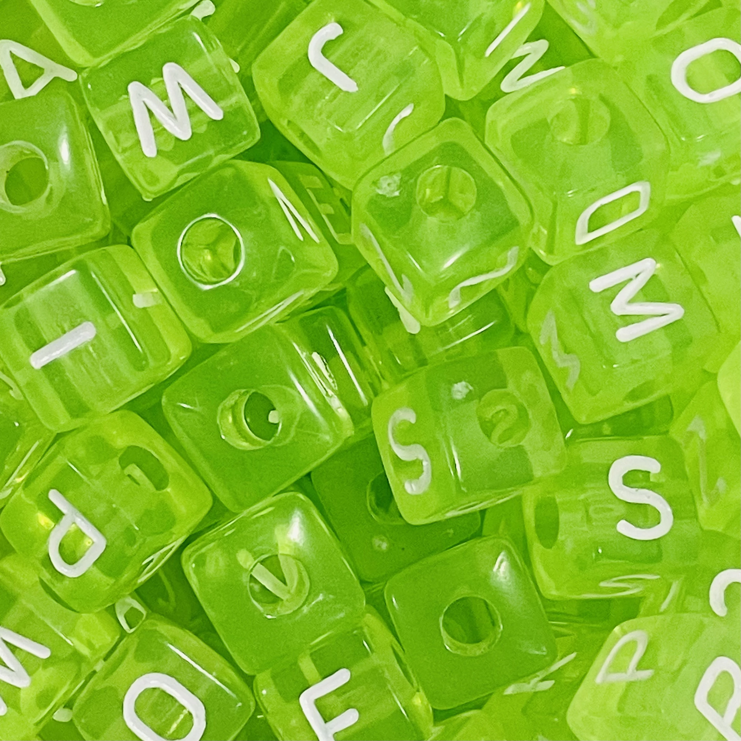 50pcs Alphabet Letter Beads for Jewelry Bracelets Making, Acrylic Jewelry Cube 10mm Beads For DIY Handmade Crafts Making