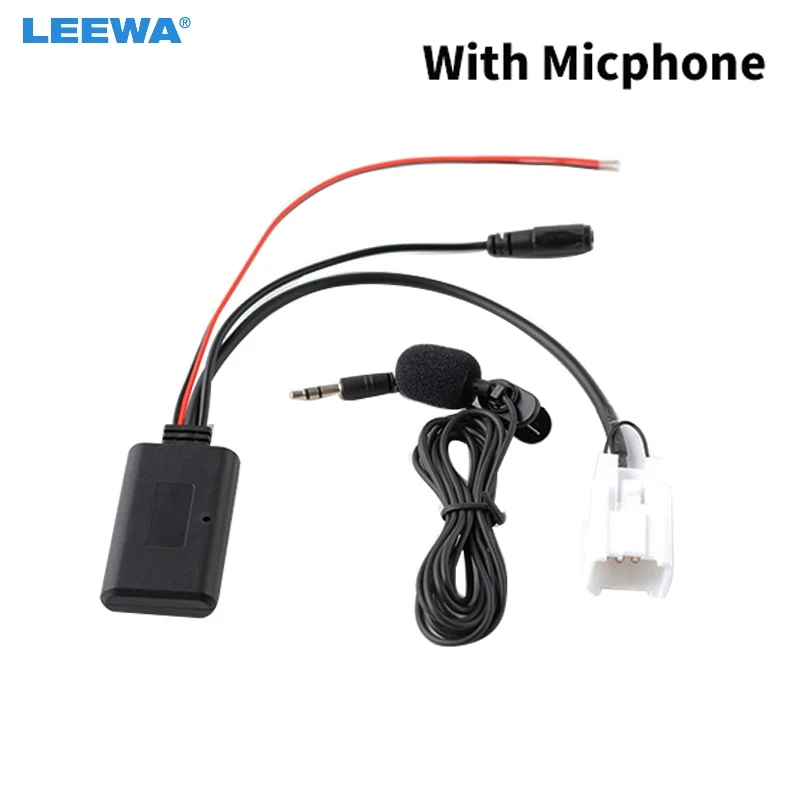 

LEEWA Car 5Pin Wireless Bluetooth Au-in Receiver Cable Adapter for Ford BaBf Falcon Radio Audio AUX Wire Cable #CA1428