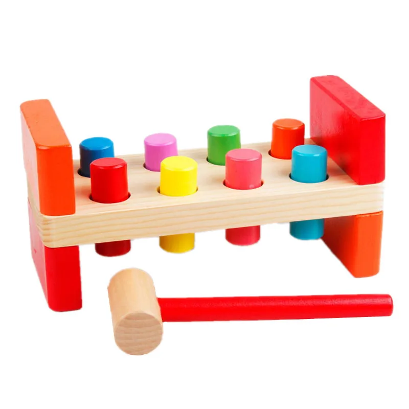 Wood Educational Wooden Early Education Baby Beat Toy