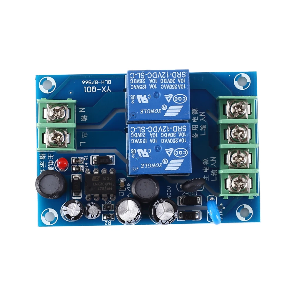 UPS Power Off Protection Module Dual AC Power Supply Auto Switching  Emergency Cut-off Battery Control Board AC 85 to 240V