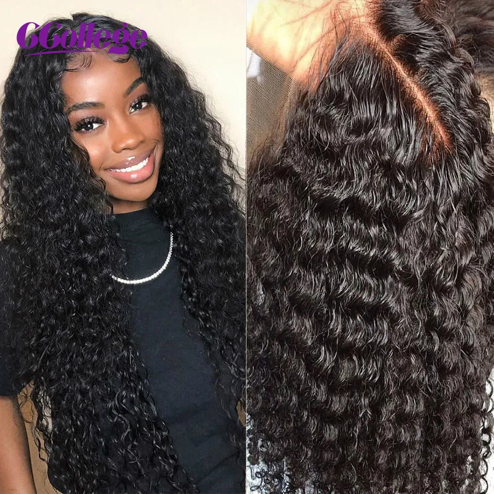 

Deep Wave Closure Wig 4x4 Human Hair Wigs For Women Human Hair 13x4 Transparent Lace Front Human Hair Wigs Malaysian Remy 150