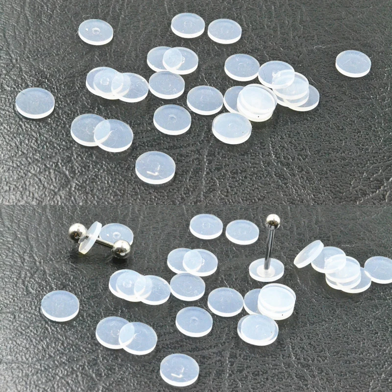 10Pcs Transparent Ear stud Back Soft Silicone Ear Plugs DIY Earrings Accessories Plugs Earplugs Ear Piercing Plug Caps Jewelery