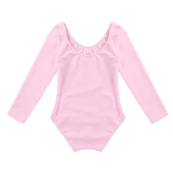 iEFiEL Children's Ballet Costumes Kids Long Sleeve Dance Bodysuit Gymnastics Workout Leotard for Girls Ballet Tutu Dancewear