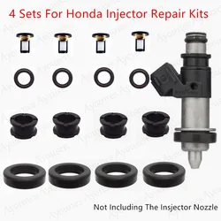 Free shipping 4sets wholesale fuel injector repair kit & service kit for honda CRV RD2 B20b 06164-PCA-000 Replacement parts