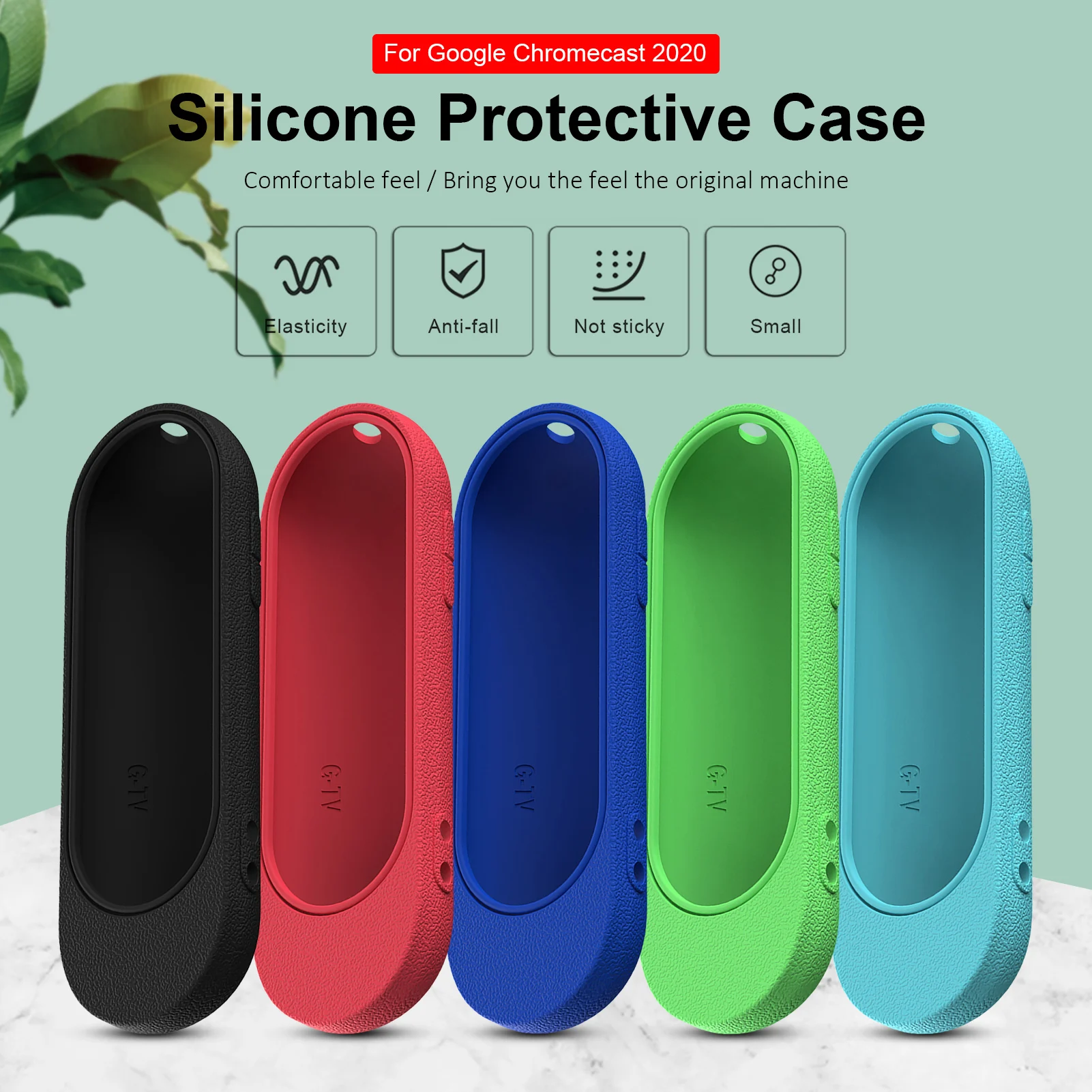 Anti-drop Remote Control Cases Silicone CoverFor Google Chromecast 2020 Voice Remote Control Shockproof Case Protection Sleeve