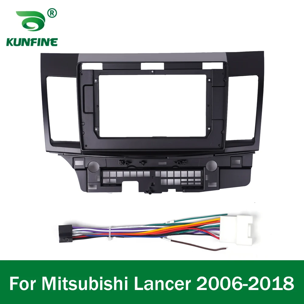 Car GPS Navigation Stereo For Mitsubishi Lancer 2006-2018 Radio Fascias Panel Frame Fit 2Din 10 inch In Dash headunit screen