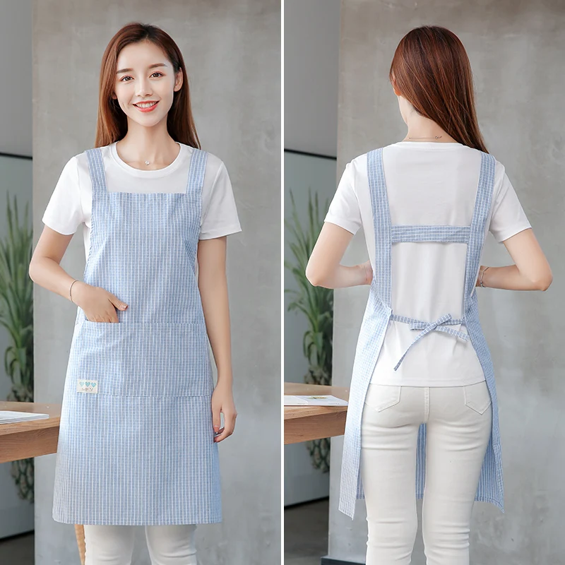 Apron home kitchen waterproof and oil proof cute Japanese Korean version of female fashion thin section summer ultra-thin