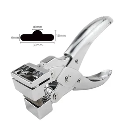 Forma a T foro perforatore Slot Cutter Puncher pinza fori carta PVC plastica Id identità carta tagliata telefono cellulare pellicola Perforadora Tipo T