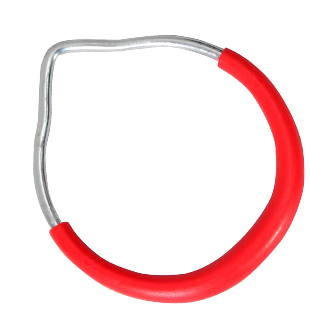 Columpio trapecio de alta resistencia para niños, accesorios de columpio para gimnasio, anillos rojos