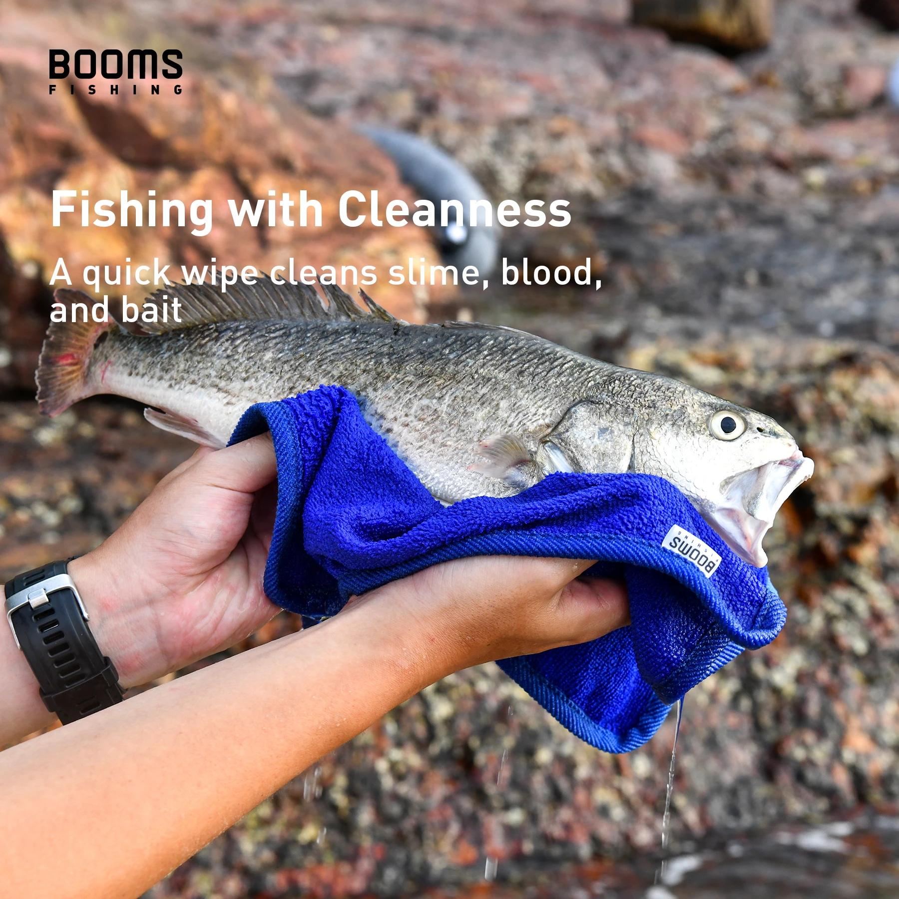 Booms Fishing B0T Microfiber Super Absorbent Fishing Towel Set Ultralight