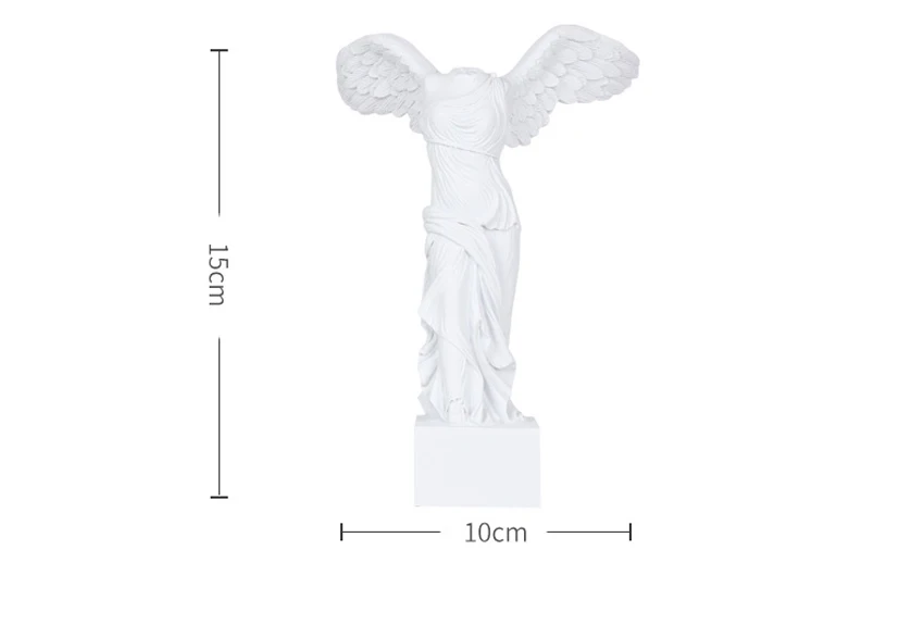 ERMAKOVA Victoria Goddess Figurenskulpturen, Roman Winged Victory Samothrace Desktop Ornements Pour Home Decor Collection Geschenke – Detail 3