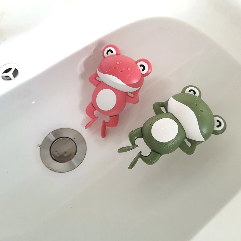 

Kids Baby Bathtub Bath Toy Frog Clockwork Dabbing Swimming Kids Children Bathroom Wind Up Water Toy