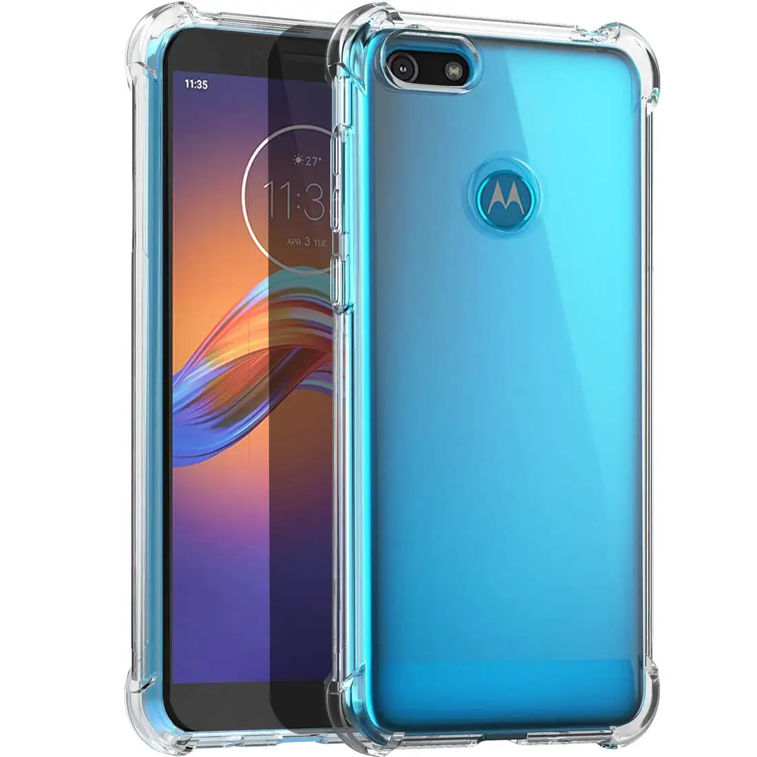 for Motorola Moto E6 Play TPU Silicone Case Phone Bags Soft Shockproof Bumper Slim Transparent Back Cover for Moto E6 Plus E6+