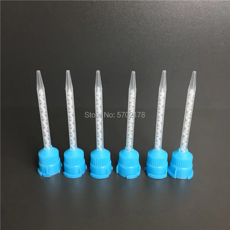 

500pcs 1:1 Mixer Mixing Nozzle Applicator Adhesive Mixing Nozzle Mixing Ratio Epoxy Resin Acrylic Adhesive Mixed Tube