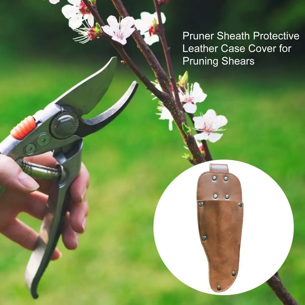 Garden Scissors On The Waist Pruner Sheath Protective Leather Case Cover For Pruning Shears Pruning Shears Protect The Holster