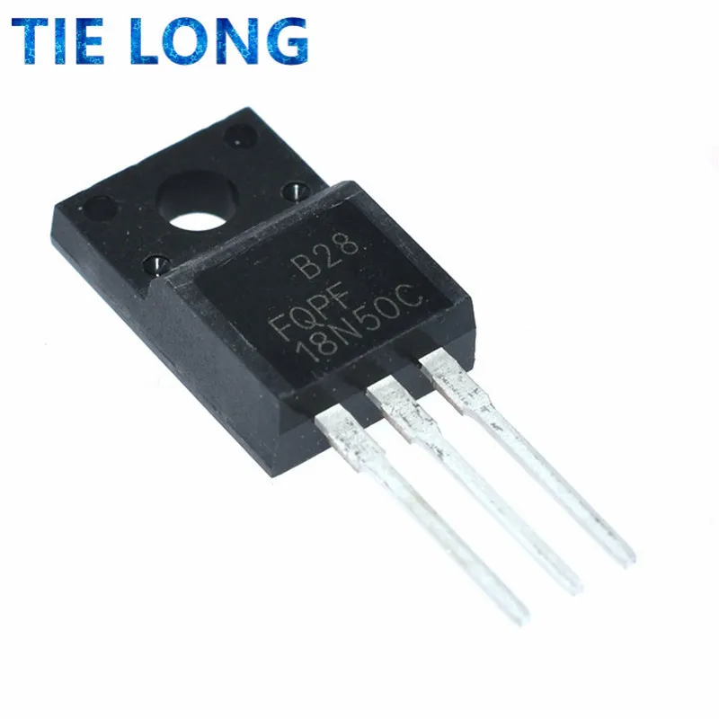 10PCS FQPF18N50C TO-220 18N50C TO-220F 18N50 TO220 FQPF18N50 TO220F MOSFET 트랜지스터 N-CH 새로운 IC 칩셋