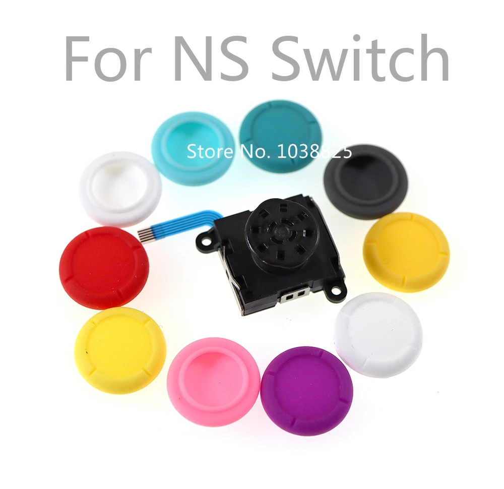 2pcs/lot New 3D Joystick Analog Stick Thumb Grip Cap Skin For Nintend Switch NS Joy-con joystick cap for NS Switch Lite