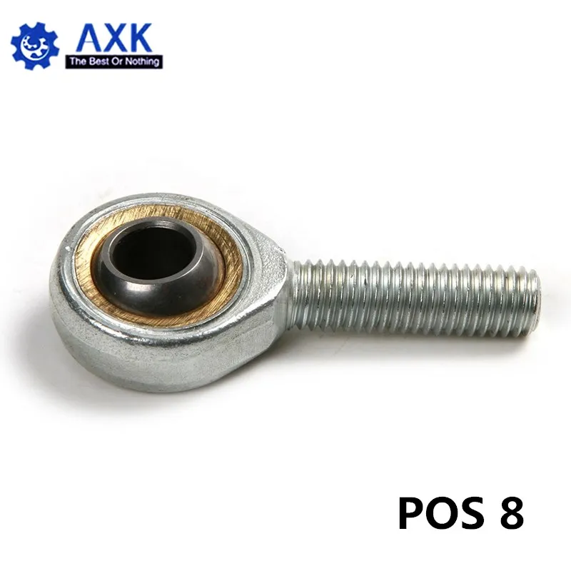 

POS8 10pcs Free shipping POS8 8mm right hand Inlaid line rod ends with male thread Spherical plain bearing