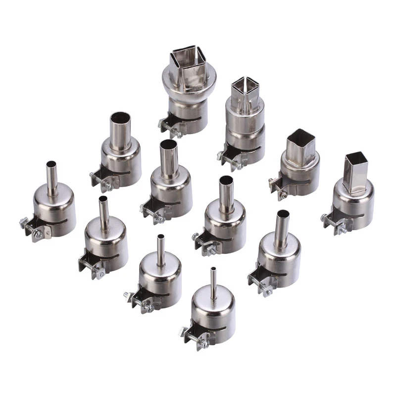 12Pcs/lot BGA 850 Series Hot Air Gun Nozzles Kit Heat Gun Nozzles for Hot Air Gun Desoldering Station