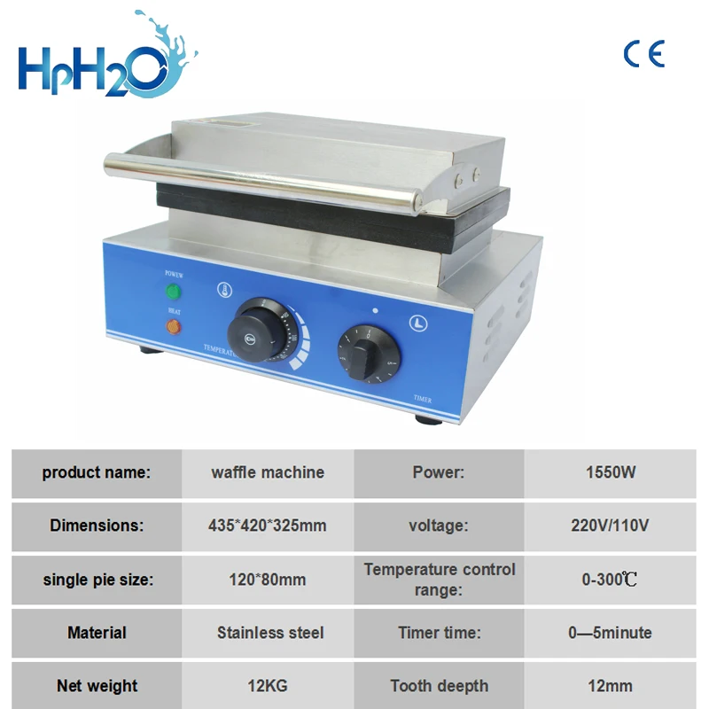 Ce Goedgekeurd 110V/220V Commerciële Elektrische 3 Pcs Bubble Wafelijzer Wafel Baker Cake Oven Douane Ijzer wafel Machine
