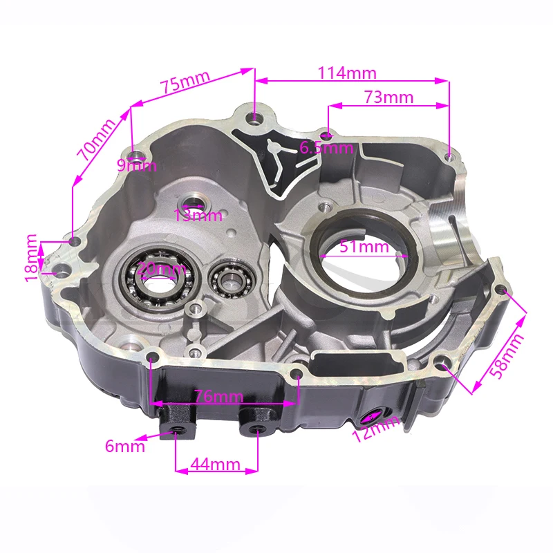 Lifan 125 crankcase right crankcase for 60mm bore Lifan 125cc 150cc 160cc engine dirt pit bicycle parts