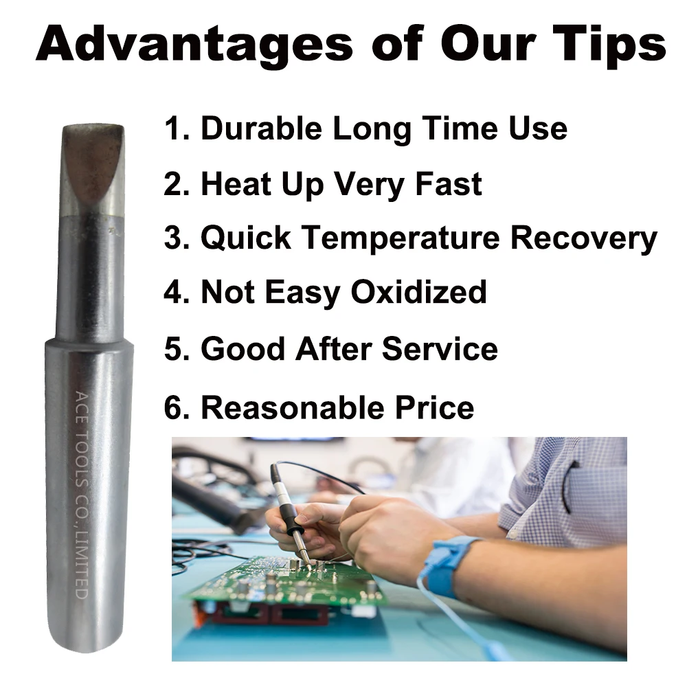 T18-D42 Soldering Tip ไขควง4.2มม.0.165 "Fit HAKKO FX-888 FX-888D FX-8801 FX-600ตะกั่วฟรี Iron เหล็กจับเชื่อมหัวฉีด