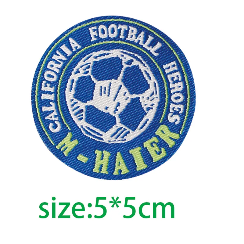 Fashion Football Baseball Round Icon Embroidered Applique Patches for Clothing DIY Iron on Badge on the Backpack