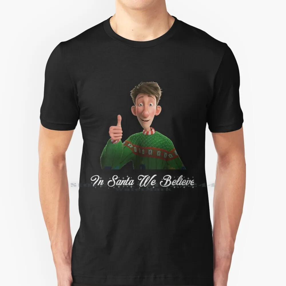 Arthur Christmas Believe T-Shirt T Shirt Cotton 6XL Ugly Sweater Bill Nighy Believe Hugh Laurie Christmas Sweater Arthur