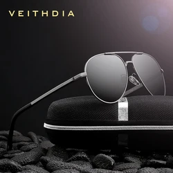 VEITHDIA Brand Men's Sunglasses Vintage Polarized UV400 Lens Outdoor Classic Women Sun Glasses Driving Eyewear For Male 2482