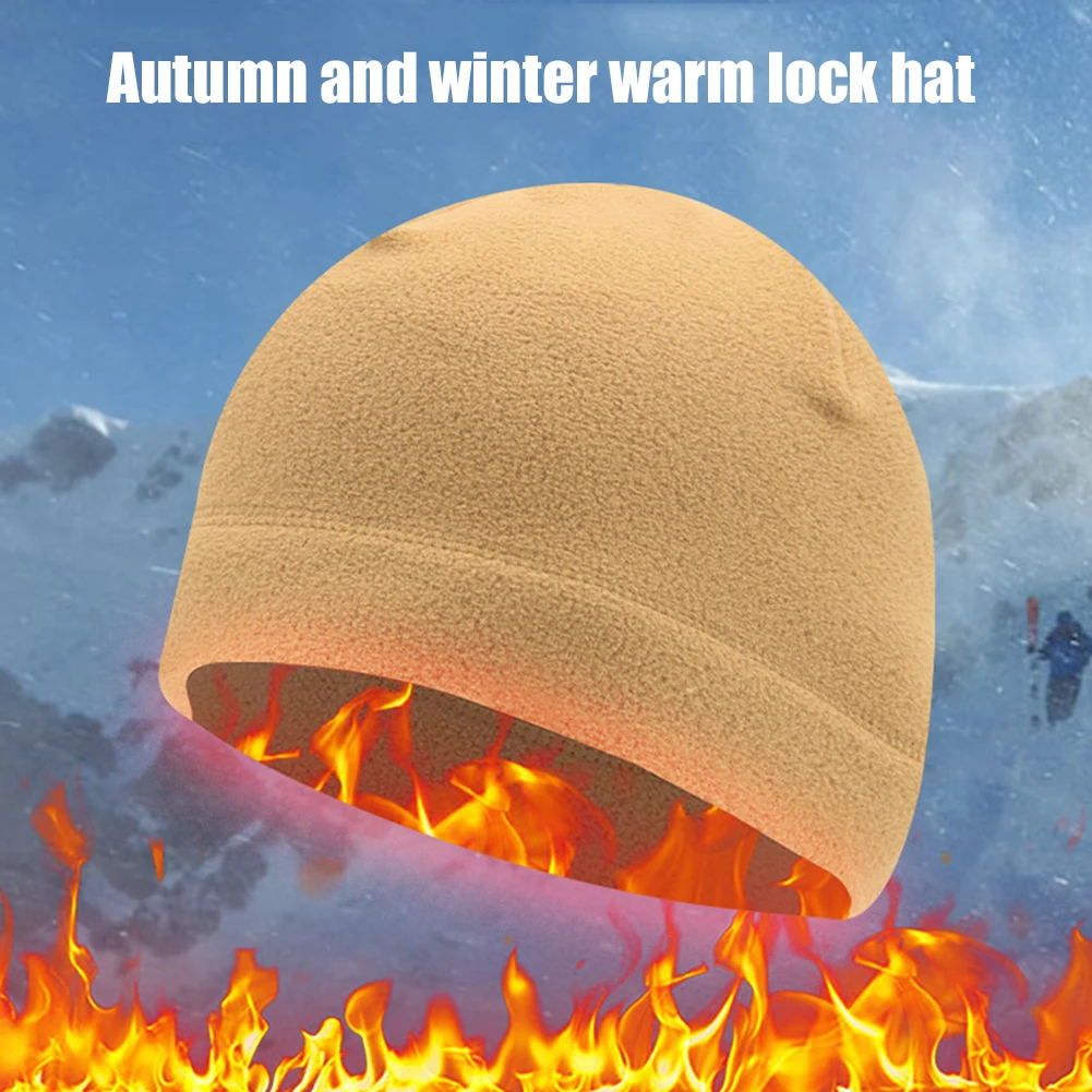 Men Women Beanies Hats Winter Warm Sports Cycling Running Ski Bonnet Caps Outdoor Fleece Windproof  Military Tactical Cap