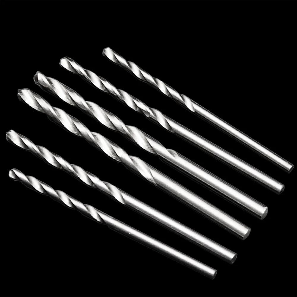 Juego de brocas helicoidales recubiertas de titanio, herramienta de carpintería con cambio de vástago redondo, acero de alta velocidad HSS, 10 piezas/25 piezas, 0,5-3mm