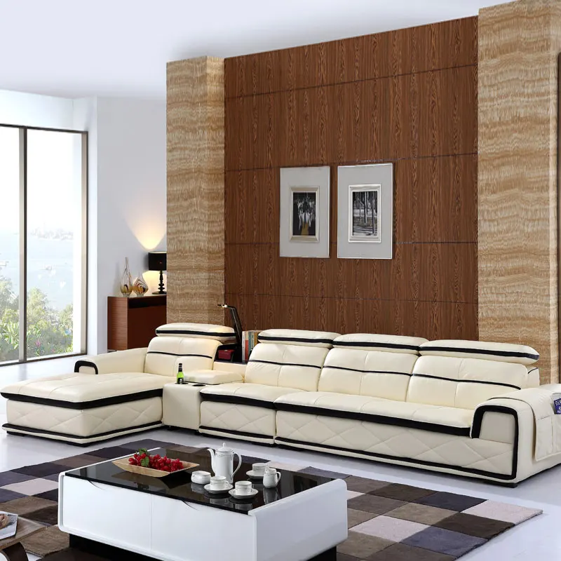 2020 new dubai furniture  sectional luxury and modern corner leather living room arab l shaped 1 2 3 sofa design and prices set