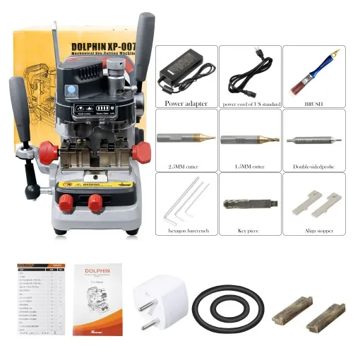 Xhorse Condor DOLPHIN XP007 Manual Key Cutting Machine for Laser, Dimple and Flat Keys