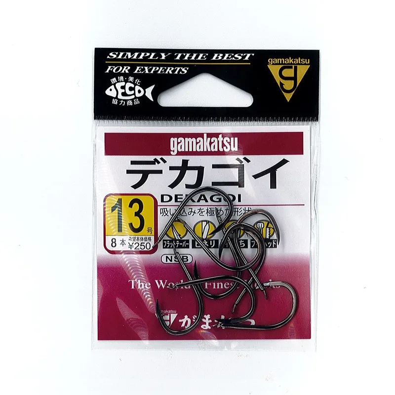 2packs/lot Gamakatsu Authentic Carp Fishing Hooks Catfish High Carbon Steel Fishing Barbed Hook Fish Anzol Articulos De Pesca