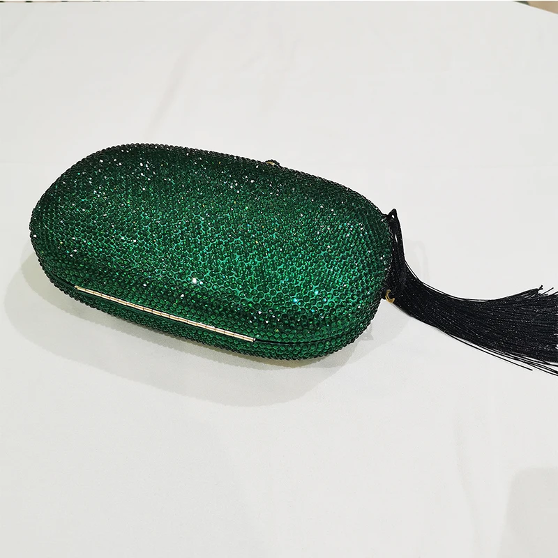 الأخضر الماس مساء براثن عشاء المحافظ وحقائب اليد الأسود شرابة حفلة موسيقية المال محافظ سلسلة طويلة الزفاف الهاتف مخلب